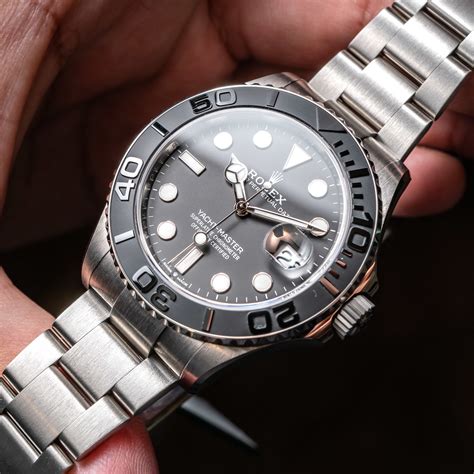 black rolex yacht master|Rolex yacht master titanium price.